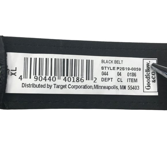 Good Fellow Men's Size XL 40-44 Belt Black New With Tags - Picture 5 of 9